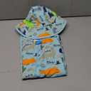 Baby Boy Swimsuit Rash Guard Toddler Sun Protection Swimwear Infant One Piece Bathing Suit with Sun Hat (18-24 Months, Aqua Dinosaur)