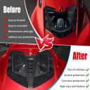 Rear Split Window Applique,Carbon Fiber Pattern Car Rear Hatchback Louver Molding Trim Panel Exterior Accessories for Corvette C8 Stingray Z51 2020+ for C8 Z06/E-ray 2023+