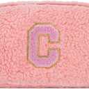 Uygafly Belt Bag with Initials,Fanny Packs Crossbody Bags for Women Girls Kids,Birthday Graduation Gifts for 5 6 7 8 9 10 11 12 13 14 15 16 Year Old Girl,Trendy Cute Purse Stuff - C,Peach