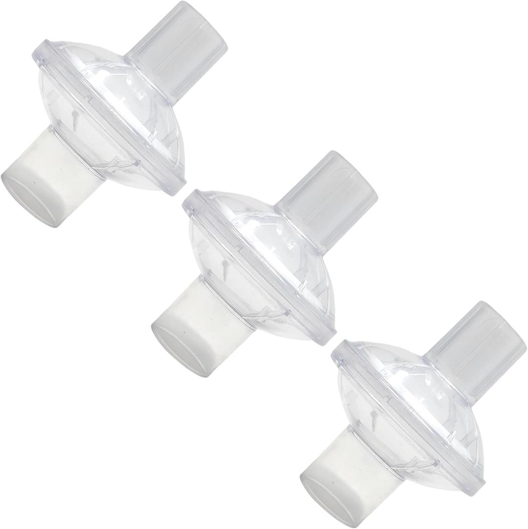 Mars Wellness Universal Fit CPAP Inline Filter for CPAP Machines - Compatible with Resmed, Dreamstation Machines - 3 Pack