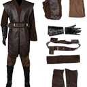 CosFantasy Mens Tunic Costume Knight Tunic Uniform Full Sets Halloween Cosplay Outfit, Size: XL