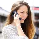 LETO for iPhone 13 Mini Case,Luxury Flip Folio Leather Wallet Cover with Card Slots and Kickstand Protective Shell 5.4" Navy Blue