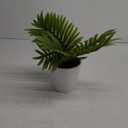Artificial Palm Tree Plant, Potted Artificial Plant for Home Office Decoration, 12" Tall, Ships in White Ceramic Planter