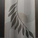 HPINUB Sage Green Boho Framed Canvas Wall Art Set, Minimalist Beige Green Botanical Wall Decor, Abstract Geometric Line Leaf Canvas Painting for Living Room, Bedroom, Dining Room, Office Decor-24"x36"x3