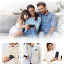 2 x Magnetic Wallet with Stand for iPhone 16/15/14/13/12 Series - Vegan Leather Card Holder RFID Blocking Holds 4 Cards Strong Magnetic Lock Lightweight Kickstand Phone Wallet(Black)