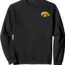 Elite Authentics Iowa Hawkeyes Unisex-Adult Black, Small Classic Fit Sweatshirt