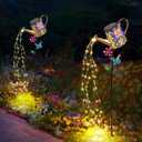 Solar Watering Can with Lights Outdoor Garden, 41" Tall Waterproof Garden Stake Lights Decoration for Yard Lawn Patio Pathway Front Porch Landscape Gardening Gifts for Mom Grandma Women Birthday Gift