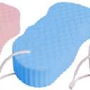 3pcs Bath Scrubbers Sponge for Boys and Girls Bath Sponge Gentle Body Cleaning Scrubber
