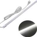 110V LED Under Cabinet Lighting,17inch LED Strip Light Bar with 6ft Power Cord,Magnetic Installation,Super Slim Counter Light,Reading Desk Lamp for Kitchen/Work Table.(White 6000K)