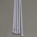 2 Complete Spring Tension Curtain Rods (6 Sections Total) - 33 to 59 Inches, Adjustable Curtain Rods No Drilling Spring Loaded Curtain Rods for Windows Doors, White