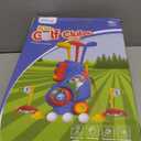 Liberry Toddler Golf Set, Upgraded Kids Golf Cart with Unique Shoulder Strap Design, Indoor Outdoor Sports Toys Gifts for Boys Girls 1 2 3 4 Years Old (Blue)