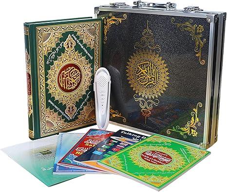 AIPEBANI 16G Quran Pen, Digital Pen Talking Reader Rechargeable Quran Book Reader with Multilingual 25 Reciters, Aluminium Box Packaging, Muslims Gift Ramadan Gift