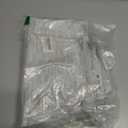 SHACOS Wedge Placemats Set of 8 Woven Vinyl Placemats for Small Round Table Place Mats Wipe Clean Non Slip Table Mats, Gray White