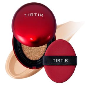 TIRTIR Mask Fit Red Cushion Foundation | Japan's No.1 Choice for Glass skin, Long-Lasting, Lightweight, Buildable Coverage, Semi-Matte (25N Mocha, 0.63 Fl Oz (Pack of 1))