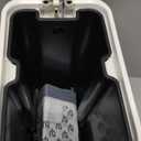 Cesun Small Bathroom Trash Can with Lid Soft Close, Step Pedal, 5 Liter / 1.3 Gallon Stainless Steel Garbage Can with Removable Inner Bucket, Waste Basket for Bathroom, Bedroom (White)