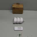 Remote Control Outlet Wireless Light Switch for Household Appliances, Expandable Remote Light Switch Kit, Up to 100 ft Range, FCC Certified, ETL Listed, White (3 Outlets + 1 Remotes)