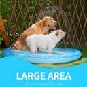 All for Paws Dog Splash Pad Sprinkler Mat – Non‑Slip Summer Cooling Pool for Dogs, Thickened PVC Outdoor Wading Pad to Play, 51 Inch, Large