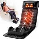 Full Body Massage Mat with Detachable Neck Massager,Shiatsu Back Massage Pad for Reclining Chair,10 Motors Vibrating Heating Pad,Whole Body Massager Mat for Pain Relief,Ideal Wellness Gift for Mom Dad