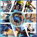 BIKINGMOREOK Mountain Bike Cycling Gloves for Men Women,Half Finger Workout Sports Road Biking Bicycle Gloves with 5MM Anti-Slip Gel Pads (X-Large, Blue)