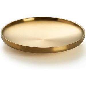 7.5 INCH Small Key Bowl for Entryway Table, Decorative Bowl for Keys, Catch All Bowl, Home Decor Accents (Gold)