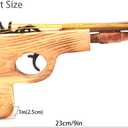 2 Pcs Wooden Rubber Band Gun Quality Wood & Handmade Kids Outdoor Toy 9 Inches Length