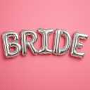 KatchOn, Giant Silver Bride Balloons - 40 Inch | Bachelorette Party Decorations | Silver Bride Balloons Bachelorette for Bridal Shower Decorations | Bridal Shower balloons