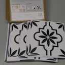 MORCART Peel and Stick Floor Tile, Vinyl Flooring Waterproof, DIY Flooring for Bathroom, Kitchen, Fireplace, Pet House, Stairs, Bedrooms, Wall (40PCS,7.87" x 7.87",Black)