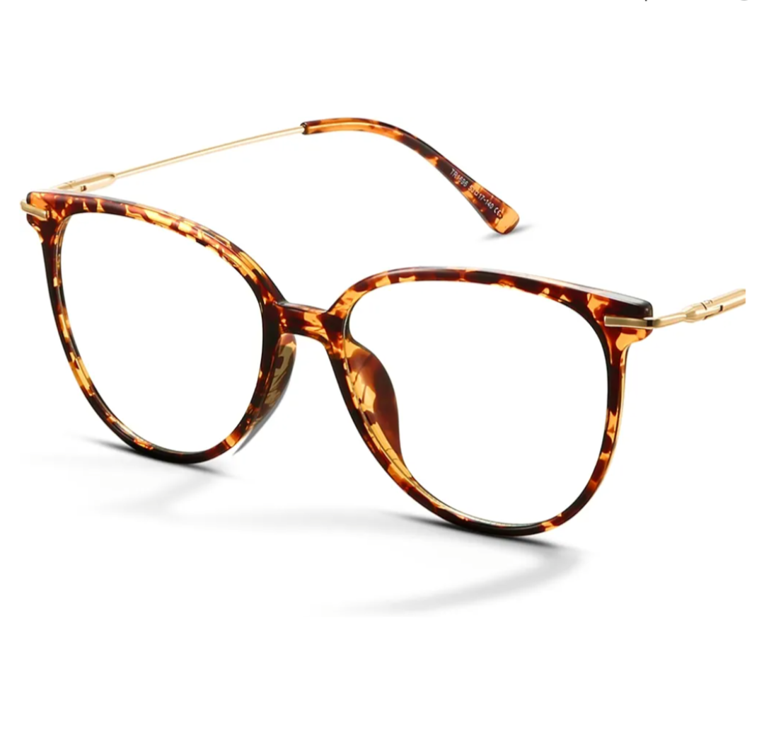 Gaoye Blue Light Blocking Glasses Women/Men, Fashion Round Cateye Frame UV Ray Filter Computer Gaming Glasses