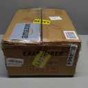 LAATOOREE Nightstands Set of 2, Small Side Table, Bedside Table with Fluted Door, Solid Wood Feet; Modern Mid-Century End Table for Bedroom, Small Space (Black)