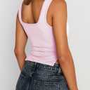 Trendy Queen Womens Going Out Crop Tops Backless Tank Tops Summer Y2k Teen Girls Basics Cute Clothes (XS)