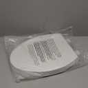 Toilet seat Elongated with Slow Close Hinges, Four Bumpers Never Loosen and Easily Remove, Two Sets of Parts, Plastic, White