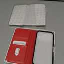 TUCCH Case Wallet for iPhone 17 Pro (6.3") 2025, RFID Blocking, 3 Card Holders, Kickstand, PU Leather, Protective Flip Folio Cover, TPU Shockproof Interior Shell, Bright Red