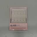 Glamnetic Press On Nails - Hailey | Glossy, Semi-Transparent, Short Almond Fake Nails, Salon Quality | 15 Sizes - 30 Nail Kit with Glue