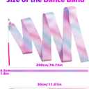 20PCS Sparkling Dance Ribbon for Kids Girls Princess Mermaid Ballet Ballerina Gymnastics Birthday Party Favors Decorations, Kids Twirling Streamer Ribbon Dancer Wands for Outdoor Toys