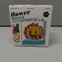 Warm Sun DIY Mini Flower Plant Building Blocks Toy  Creative Botanical Collection for Kids and Adults Home and Collection Art Home Office Decor Pack of 2