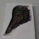 Teaeeno Charming Tree Face Garden Decor, Whimsical Old for Man Resin Statue with Foliage Features, Outdoor Tree Hugger for Yard Art, Trees Decorations Outdoor Wallmounted Statue (Purple)