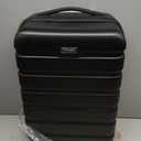 Wrangler 20" Hardside Spinner Carry-On Luggage, Black