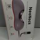 Heated Neck Stretcher with Red Light Therapy, Wireless Cervical Traction Device for TMJ Pain Relief and Shoulder Relaxer, Neck Traction Massager Pillow for Home/Office Used, Grey