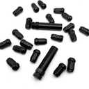 BRONEVO M12x1.5 Wheel Lug Nuts, Aftermarket Wheel-20pcs Black Closed End Bulge Acorn 6 Spline Lug Nuts with 2 Socket Keys Replacement for Toyota Camry Corolla RAV4, Ford Focus Fusion and More