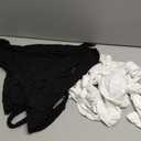 SweatyRocks Women's Pilates Outfits Wrap Tops Ballet Yoga Coquette Shirt Cute Long Sleeve Workout Activewear (Black and White) XS