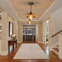 Pendant Lights Kitchen Island 2 Pack 9.84 Vintage Pendant Lighting Textured Glass Shade Small Hanging Lights Fixture Single Farmhouse Chandelier for Dining Room Bedroom Bar, Adjustable Height (gold and wood)