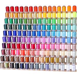 New brothread Mega Kit 150 Colors Compatible with Brother & Janome Polyester Embroidery Machine Thread 40WT 500M/550YD Compatible with Brother Babylock Janome Singer Pfaff Husqvarna Bernina Machines New brothread Mega Kit 150 Colors Compatible with Brother & Janome Polyester Embroidery Machine Thread 40WT 500M/550YD Compatible with Brother Babylock Janome Singer Pfaff Husqvarna Bernina Machines
