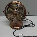 HOLMES 6" Heritage Table Fan, 2 Speeds, 4 Blades, Adjustable 145 Head Tilt, Metal Construction, Ideal for Home, Bedrooms, Dorm Rooms or Office, Brushed Copper