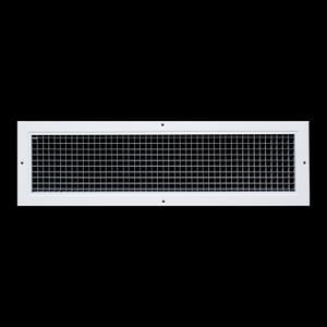 Fits 24x6 and 6x24 Duct Opening | Aluminum Eggcrate Return Air Grille | Low Noise & High Air Flow, Rust Proof Vent Cover Grill for Sidewall & Ceiling | White | Outer Dimensions: 25.75" X 7.75"