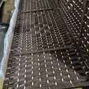 Furnnylane 3 Panel Rattan Room Divider, Dark Brown Folding Privacy Screen