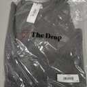 The Drop Women's Alice Crew-Neck Back-Slit Ribbed Pullover Sweater (X-Large, Charcoal)