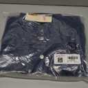 Dokotoo Denim Jacket for Women Fashion Solid Oversized Long Sleeve Button Down Shacket Jacket Coat with Pockets (Large, Navy Blue)