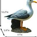 Real Seagull Outdoor Sculpture,Garden Bird Statue,Beach Statue Decor,Resin Animal Seabird Ornaments,Coastal Beach Decor,Patio Decor for Outdoor Table Decorfor Garden,Terrace,Lawn,Yard