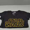 STAR WARS Womens Logo V-Neck (Black, Medium)
