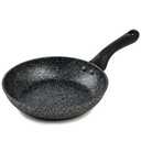 Brooklyn Steel Co. Milky Way Nonstick Aluminum Forged Silicone Handle Fry Pan - 8" - Black